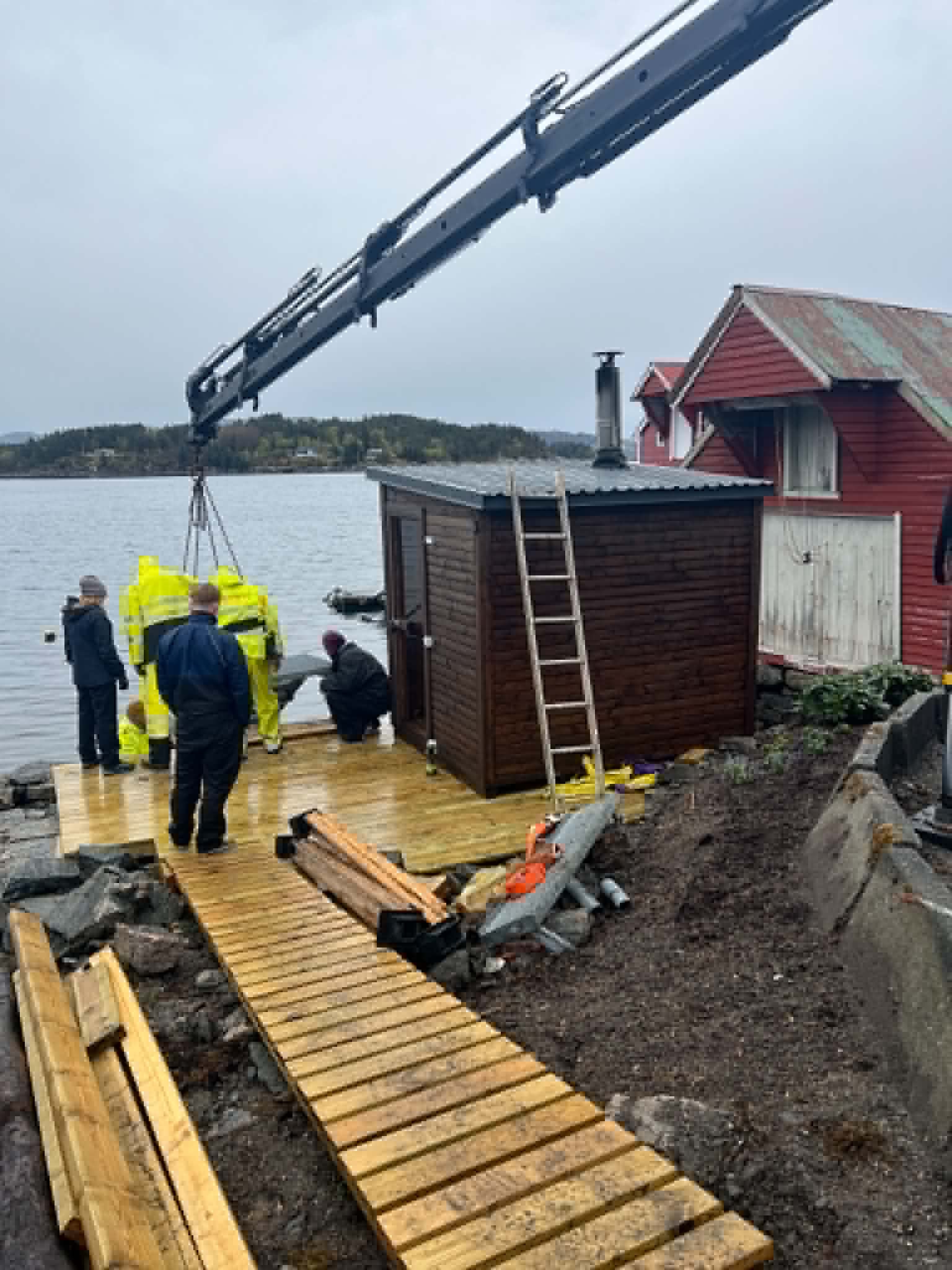 Badestova på Bjelkarøy – detaljbilete